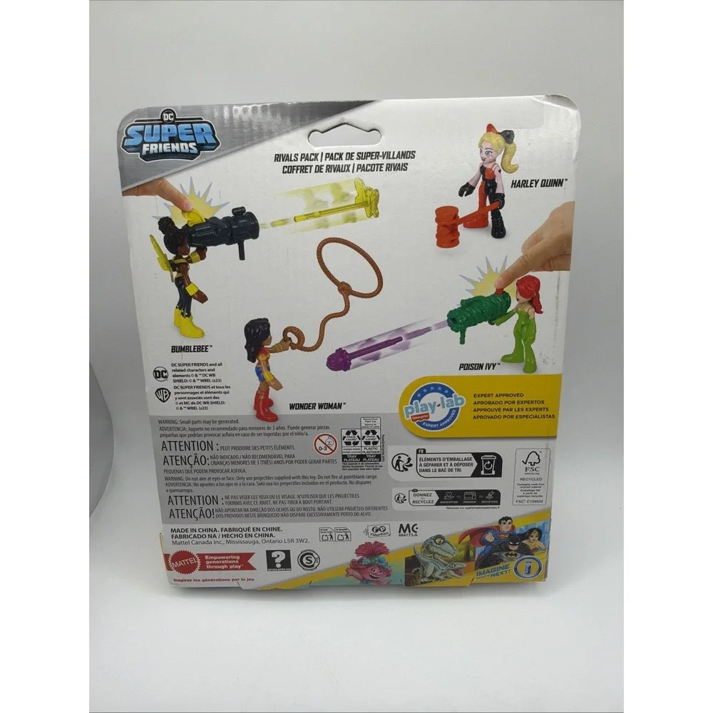 DC Super Friends Figure Set Wonder‎ Woman Harley Quinn Poison Ivy Bumblebee